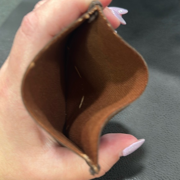 Card/Cash Holder made with upcycled Louis Vuitton monogram